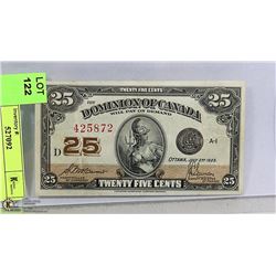 CANADIAN 1923 SHINPLASTER