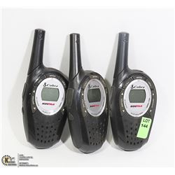 LOT OF 3 COBRA 2 WAY RADIOS