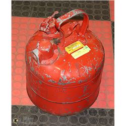 ANTIQUE GAS CAN 2-1/2 GALLONS