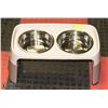 Image 1 : ADJUSTABLE HEIGHT RAISED DOG DISH