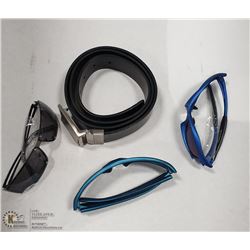 NEW CK LEATHER BELT AND SUNGLASSES