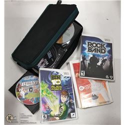 FLAT OF 7 WII GAMES AND SOFTWARES
