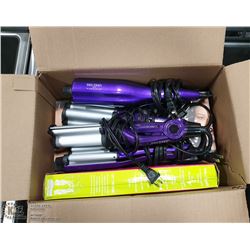 LOT OF CURLING IRONS