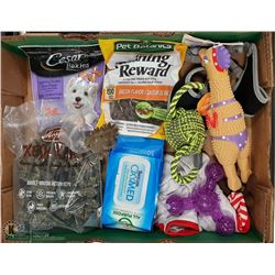 DOG TOYS AND TREATS ETC