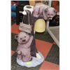Image 1 : BEARS ON A TREE OUTSIDE STATUE. 32" TALL