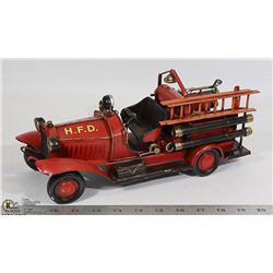 DECORATIVE METAL FIRE TRUCK.
