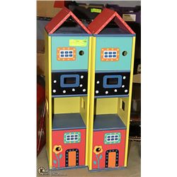 2 TALL WOOD HOUSES 27 TALL