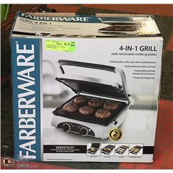 FARBERWARE 4-IN-1 GRILL W/REMOVABLE