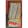 Image 1 : LARGE BOX W/LOTS OF SETS OF KNITTING