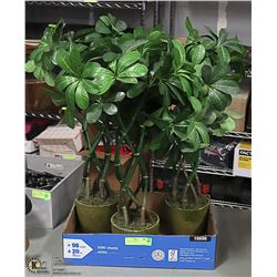 3 SILK PLANTS 28" TALL