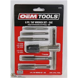 NEW OEMTOOLS 6 PC TAP WRENCH SET - SAE