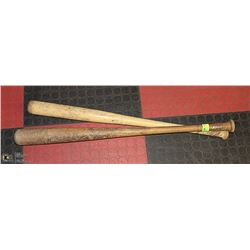 2 LOUISVILLE WOOD BASEBALL BATS VINTAGE