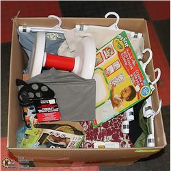 LARGE NEW BOX OF STORE MERCHANDISE FROM MAJOR