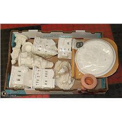 LARGE FLAT W/ NEW "CRAFTIME" PAINTABLE