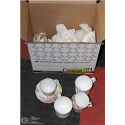 ROYAL ALBERT BLOSSOM TIME CUPS, SAUCERS,