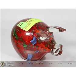 RED GLASS PIG