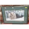 Image 1 : DOZING LYNX PRINT BY ROBERT BATEMAN 43 X 31