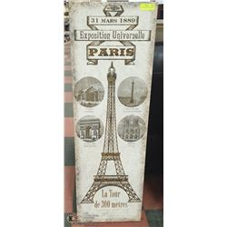 EIFFEL TOWER ON CANVAS 16 X 48