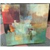 Image 1 : LARGE ABSTRACT CANVAS PICTURE - 30"X30" -