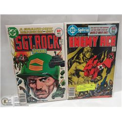 2 DC SPECIALS SGT. ROCK ENEMY ACE RED BARRON