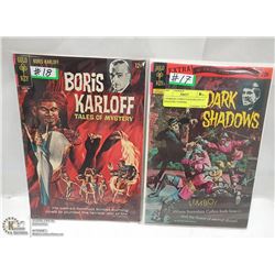 2 HORROR COMICS #18 KARLOFF #17 SHADOWS VAMPIRE