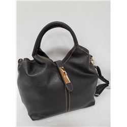 NEW LADIES CHARCOAL GREY/BLACK PURSE