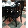 Image 2 : SOLID WOOD 5-PIECE DINETTE SET - BLACK