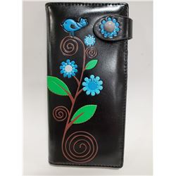 NEW BLUE FLOWER STYLE WALLET BY SHAG WEAR