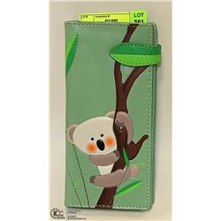 NEW KOALA BEAR STYLE WALLET BY SHAG WEAR