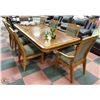 Image 1 : ASHLEY DINING TABLE 72" X 110" WITH 8 CHAIRS