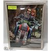 Image 1 : FRAMED ORIGINAL BIKER ART BY DAVID MANN HARLEY
