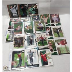 COLLECTION OF GOLF CARDS WITH MANY ROOKIES