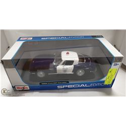 1:18 DIE CAST 1965 CHEVY CORVETTE POLICE CAR