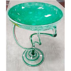 TWISTED STEM BOWL 11 1/2 INCHES TALL