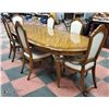 Image 1 : 9PC BATED CHERRY WOOD DINING ROOM SUITE, INCLUDES