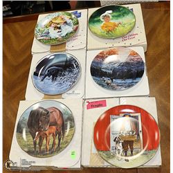 ESTATE LOT OF 6 ASSORTED MIXED COLLECTOR PLATES