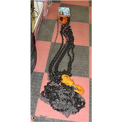 NEW VITAL/WESTWARD 3 TON CHAIN HOIST. TOOLS