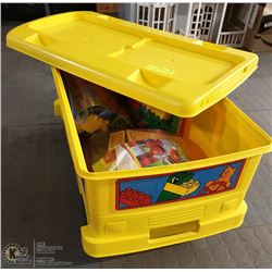 LEGO DUPLO BIN W/4 COMPLETE SETS OF DUPLO