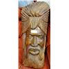 Image 1 : HEAVY SOLID WOOD "RASTUS" CARVED HEAD 33" TALL
