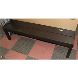 BLACK BENCH - 62" LONG X 14" WIDE X 17" HIGH