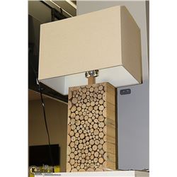 HOME DECOR ARTISAN LAMP WITH RECTANGULAR SHADE