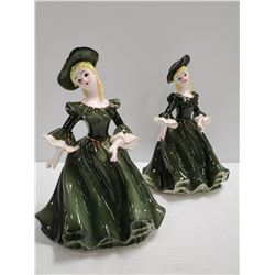 PAIR OF "LADY ANN" FINE CHINA FIGURINES