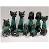 Image 1 : 9PC GROUP OF BLUE MOUNTAIN POTTERY FIGURES
