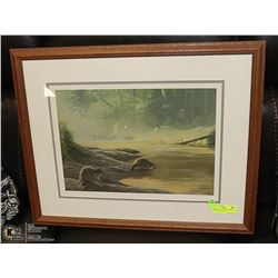"SUNRISE" BY CALVERT FRAMED MATTED 2325/3750 21.