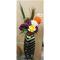 20" VASE WITH FLOWERS
