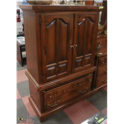 WOOD ARMOIRE DRESSER 41 X 62 X 19