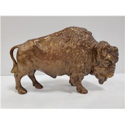 METAL BUFFALO ORNAMENT 10 X 6