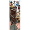 Image 1 : METAL DISPLAY STAND WITH 4 GLASS SHELVES