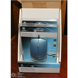 BOX OF 2 NEW WIRED COMPUTER MICE