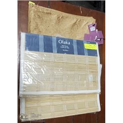 12 GOLD TABLE PLACEMATS & 4 TABLE RUNNERS 72" NEW